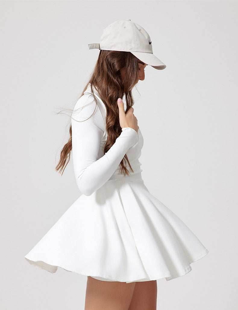 Long Sleeve Athletic Dress - Artadvier
