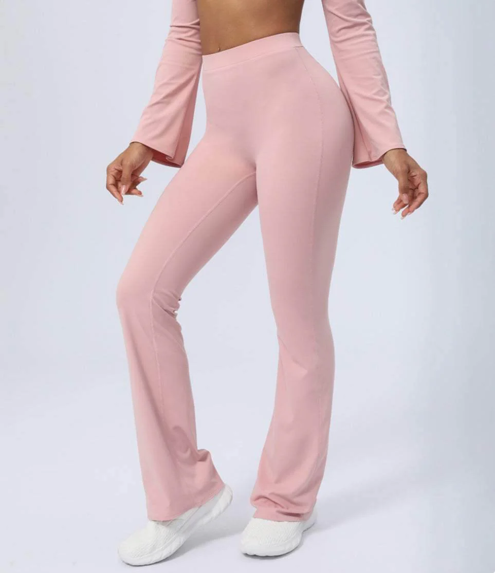 Butt Lifting Flared Leg Workout Pants - Artadvier